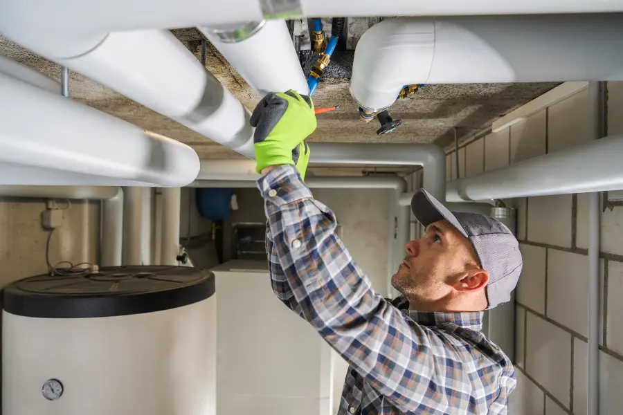 Professional home-service technician at work in Doha